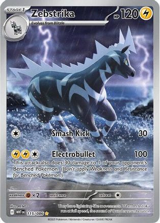 Zebstrika 115/086  - Holofoil SV White Flare - Illustration Rare
