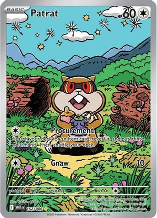 Patrat 152/086  - Holofoil SV White Flare - Illustration Rare