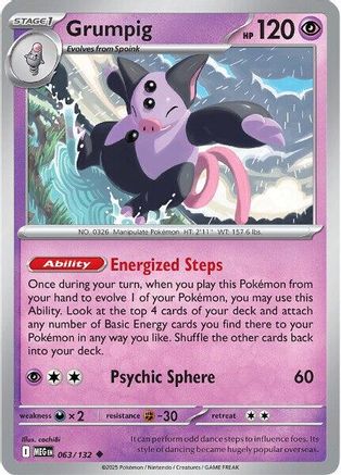 Grumpig 063  ME01 Mega Evolution - Uncommon