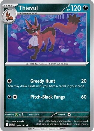 Thievul 090  ME01 Mega Evolution - Common