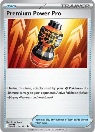 Premium Power Pro 124/132  - Reverse Holofoil ME01 Mega Evolution - Uncommon