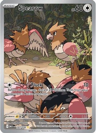 Spearow 151/132  - Holofoil ME01 Mega Evolution - Shiny Rare