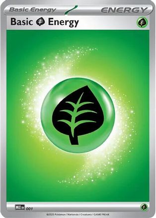 Basic Grass Energy 001  MEE Mega Evolution Energies - Common