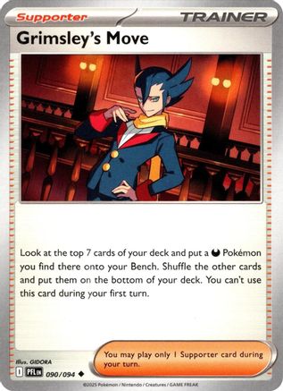 Grimsley's Move 090  - Reverse Holofoil ME02 Phantasmal Flames - Uncommon