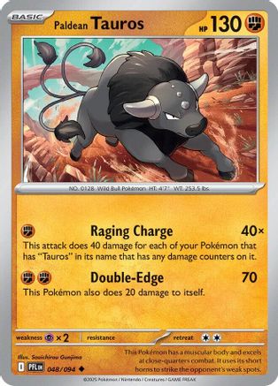 Paldean Tauros 048  ME02 Phantasmal Flames - Uncommon