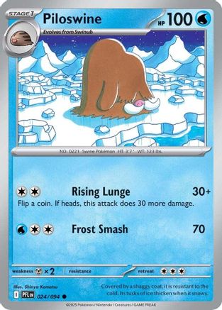 Piloswine 024  ME02 Phantasmal Flames - Common