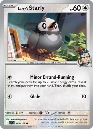 Larry's Starly 168  ME Ascended Heroes - Common