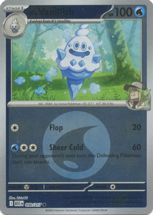 N's Vanillish (Energy Symbol Pattern) 050  - Reverse Holofoil ME Ascended Heroes - Common
