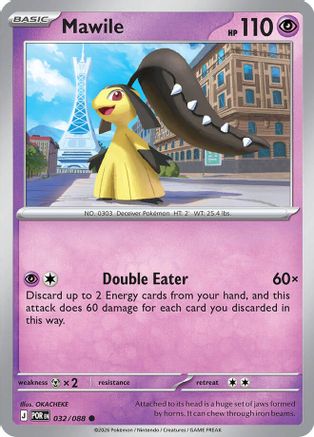 Mawile 032  - Reverse Holofoil ME03 Perfect Order - Common
