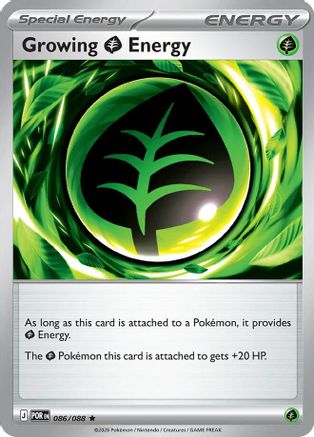 Growing Grass Energy 086/088  Deck Exclusives - Rare