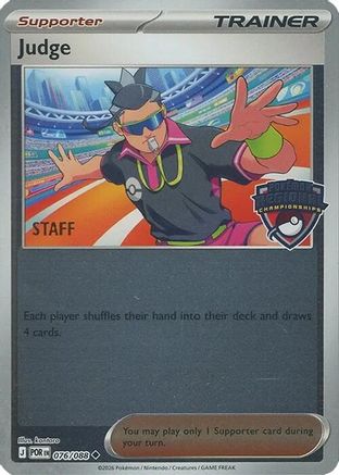 Judge 076/088  - Reverse Holofoil League & Championship Cards - Uncommon