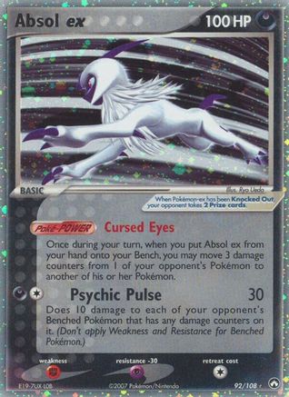 Absol ex 092  - Holofoil Power Keepers - Ultra Rare