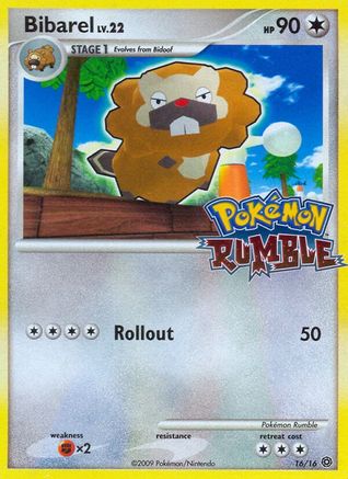 Bibarel 016  Rumble - Promo