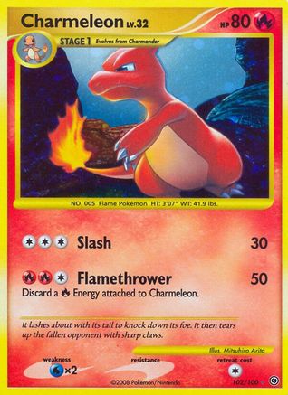 Charmeleon 102  - Holofoil Stormfront - Secret Rare