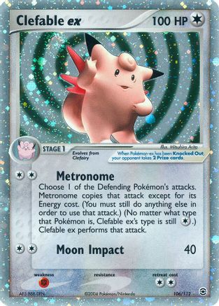 Clefable ex 106  - Holofoil FireRed & LeafGreen - Ultra Rare