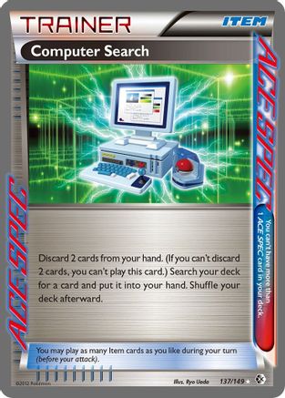 Computer Search 137/149  - Holofoil Boundaries Crossed - Rare Ace