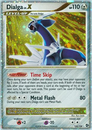 Dialga LV.X 105  - Holofoil Great Encounters - Ultra Rare
