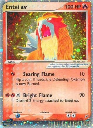 Entei ex 091  - Holofoil Team Magma vs Team Aqua - Ultra Rare