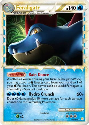 Feraligatr (Prime) 108/123  - Holofoil HeartGold SoulSilver - Ultra Rare