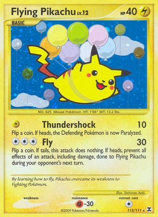 Flying Pikachu 113  - Holofoil Rising Rivals - Secret Rare