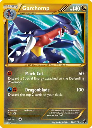 Garchomp (120 Secret Rare) 120  - Holofoil Plasma Freeze - Secret Rare