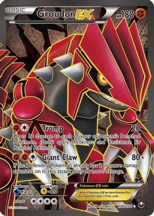 Groudon EX (106 Full Art) 106  - Holofoil Dark Explorers - Ultra Rare