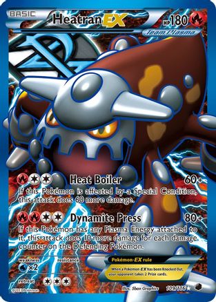 Heatran EX (Team Plasma) (Full Art) 109  - Holofoil Plasma Freeze - Ultra Rare