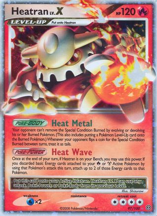 Heatran LV.X 097  - Holofoil Stormfront - Ultra Rare