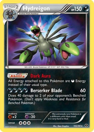 Hydreigon 103  - Holofoil Next Destinies - Secret Rare