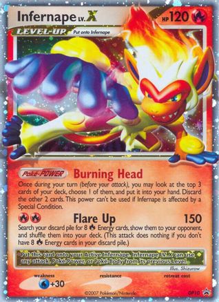 Infernape LV.X DP10  - Holofoil Diamond and Pearl Promos - Promo