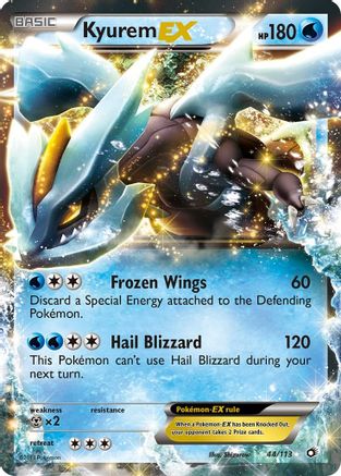 Kyurem EX 044/113  - Holofoil Legendary Treasures - Ultra Rare
