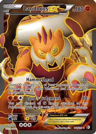 Landorus EX (144 Full Art) 144  - Holofoil Boundaries Crossed - Ultra Rare