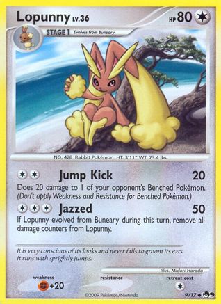 Lopunny 009/017  POP Series 9 - Uncommon