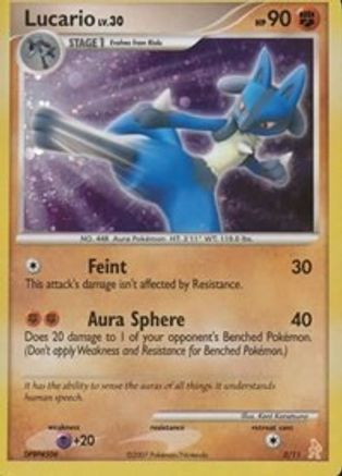 Lucario 003  - Holofoil DP Trainer Kit Manaphy & Lucario - Common