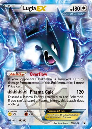 Lugia EX (Team Plasma) 108  - Holofoil Plasma Storm - Ultra Rare