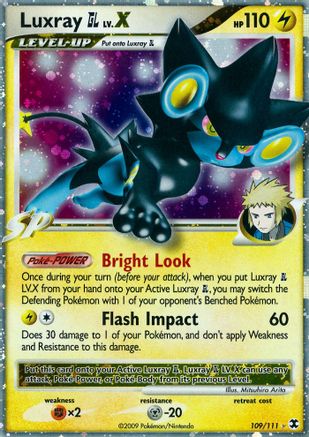 Luxray GL Lv.X 109  - Holofoil Rising Rivals - Ultra Rare