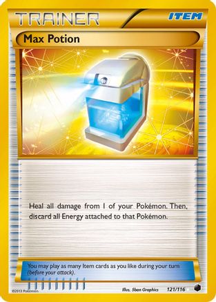 Max Potion (121 Secret Rare) 121  - Holofoil Plasma Freeze - Secret Rare