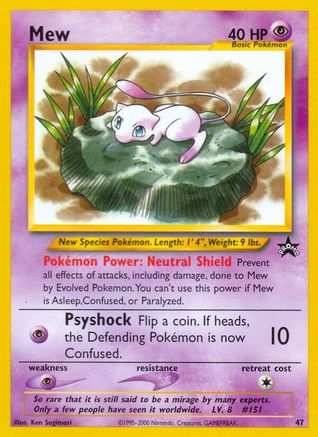 Mew (47) 047/53  WoTC Promo - Promo