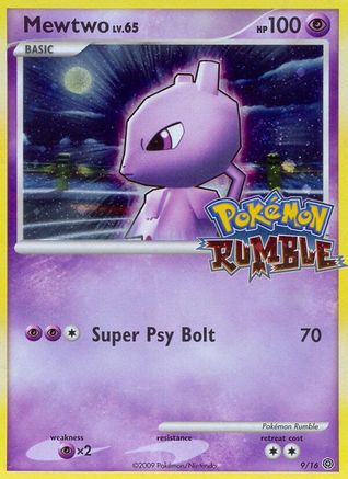 Mewtwo 009  - Holofoil Rumble - Promo