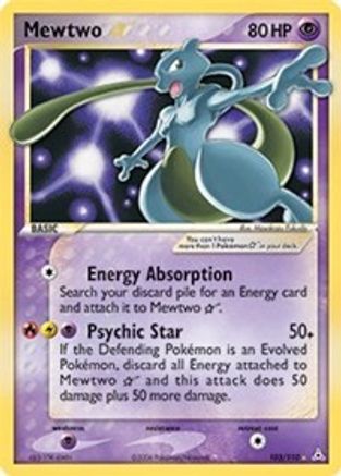 Mewtwo Star 103  - Holofoil Holon Phantoms - Ultra Rare