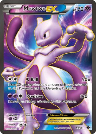Mewtwo EX (98 Full Art) 098  - Holofoil Next Destinies - Ultra Rare