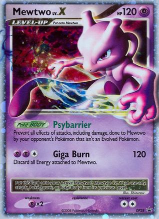 Mewtwo LV.X DP28  - Holofoil Diamond and Pearl Promos - Promo