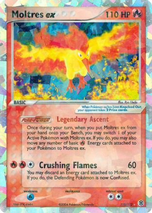 Moltres ex 115  - Holofoil FireRed & LeafGreen - Secret Rare