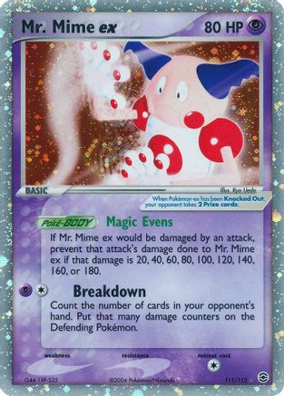 Mr. Mime ex 111/112  - Holofoil FireRed & LeafGreen - Ultra Rare