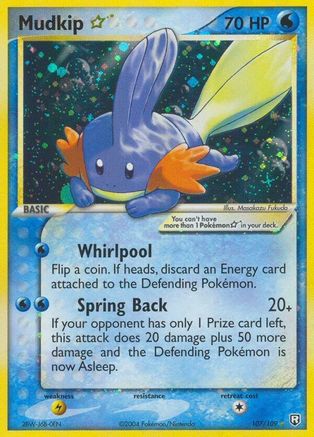 Mudkip Star 107  - Holofoil Team Rocket Returns - Ultra Rare