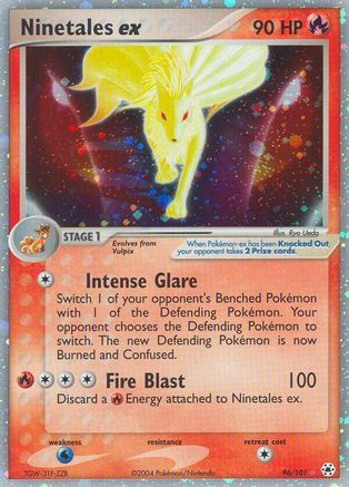 Ninetales ex 096  - Holofoil Hidden Legends - Ultra Rare