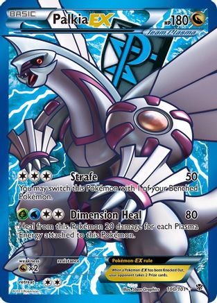 Palkia EX (Team Plasma) (100 Full Art) 100  - Holofoil Plasma Blast - Ultra Rare