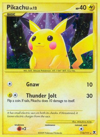 Pikachu 112  - Holofoil Rising Rivals - Secret Rare