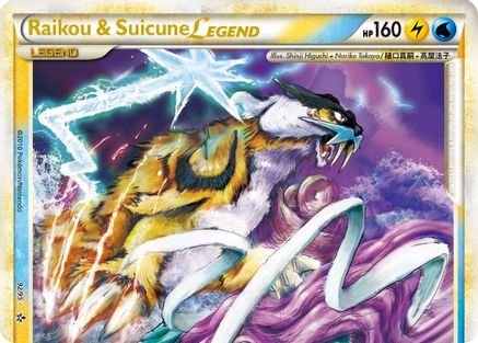 Raikou & Suicune Legend (Top) 092  - Holofoil Unleashed - Ultra Rare