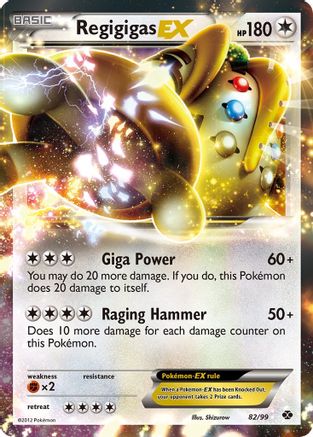 Regigigas EX 082  - Holofoil Next Destinies - Ultra Rare